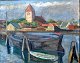 Mumm, Henry 
Alexander (1894 
- 1981) 
Dänemark: Hafen 
Szene. Öl auf 
Leinwand. 
Signiert 1929. 
54 x ...