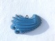 Blaue Emaille, Puddingform mit Sternmotiv, 21 cm lang, 12 cm tief, Hergestellt bei Glud & ...