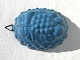 Blaue Emaille, Puddingform mit Fruchtmotiv, 16,5 cm hoch, 12,5 cm tief, Hergestellt bei Glud & ...