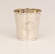 Anders Mogens Løwenhertz, Horsens, Denmark, 1722-38:  A silver cup dated 1732. 
H: 8,7cm. W: 118,6gr