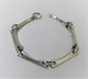 Silberarmband. 
Sterling (925). 
Die Whitta 
Stempel. Länge 
20 cm.