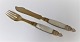 Georg Jensen. 
Silberbesteck 
(830). Silber / 
vergoldetes 
Fischbesteck 
für 8 Personen. 
...