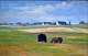 Christiansen, 
Niels Peter 
(1873 - 1960) 
Dänemark: Zwei 
Pferde auf 
einem Feld. Öl 
auf Leinwand. 
...