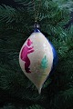 Old 
hand-painted 
Christmas ball 
in very thinly 
mouth-blown 
glass from 
around the year 
1920. ...