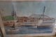 Eine alte 
Aquarel in 
einem alten 
Rahmen
Druck mit 
Motiv von 
Sønderborg, 
Dänemark
1940 von ...