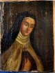 Unbekannter 
Künstler, 19. 
Jahrhundert: 
Eine Nonne. 
Ohne signatur. 
Öl auf 
Leinwand. 12 x 
9 ...