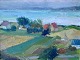 Gelardi, Ruben 
(1938 -) 
Dänemark: 
Landschaft. Öl 
auf Masonit. 
Signiert 1969. 
43 x 55 cm.
Gerahmt.