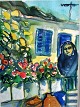 Degett, Karen (1954 - 2011) Dänemark: Eine Frau vor einem Haus, Kreta. Aquarell auf Papier. ...