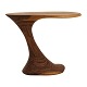 A Danish walnut sidetable. Made and signed by Morten Stenbæk. H: 50cm. Top: 
63x42cm