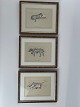 3 Vintage-Drucke (Reproduktionen) mit Hunden des englischen Künstlers Cecil Aldrin (1870-1935). ...