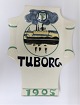 Aluminia. 
Tuborg Platte 
1905. Höhe 23 
cm.