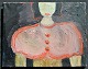 K&uuml;hl, Lena 
(1950 -) 
D&auml;nemark: 
Komposition. 
Acryl auf 
Leinwand. Verso 
signiert 2015. 
28 ...