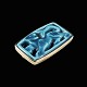 Jais Nielsen 
1885-1961. 
Ceramic Brooch 
with glace and 
gilded silver 
mounting.
Designed by 
Jais ...