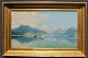 Milton Jensen, 
Carl (1855 - 
1928) Dänemark: 
Landschaft mit 
See. Signiert 
1890. Öl auf 
Leinwand. ...