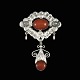 Jensen & 
Akerlund. Art 
Nouveau Silver 
Brooch with 
Amber & 
Moonstones.
Designed and 
crafted by ...