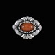 Kay Bojesen. 
Art Nouveau 
Silver Brooch 
with Amber.
Designed and 
crafted by Kay 
Bojesen ...