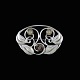 Thyra Vieth 
1866-1938. Art 
Nouveau Silver 
Brooch with 
Oriental Cat's 
eye.
Designed and 
crafted ...