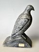 Greenlandic 
soapstone 
figure, 20th 
century. A 
peregrine 
falcon. Signed: 
Josef Josefsen 
Kapst 77. ...