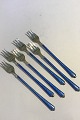 Egon Lauridsen(ELa) Sterling Silver/Enamel Oyster Forks, ...
