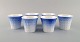 Wilhelm Kåge 
for 
Gustavsberg. 
Six flower pot 
covers in 
porcelain. 
Swedish design, 
...