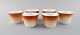 Wilhelm Kåge 
for 
Gustavsberg. 
Six flower pot 
covers in 
porcelain. 
Swedish design, 
...