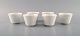 Wilhelm Kåge 
for 
Gustavsberg. 
Six flower pot 
covers in 
porcelain. 
Swedish design, 
...