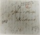 Brief von Helsingör am 05.12.1843 über Hamburg nach Bordeaux. Abfahrtsstempel mit Helsingöer.