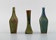 Three Belgian 
miniature vases 
in glazed 
ceramics. 
Mid-20th 
century. 
Largest 
measures: 12.2 
x 5.5 ...