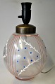 Kugelf&ouml;rmige Art Deco Tischlampe aus emailliertem Glas, 1930er Jahre. Dekoration in ...