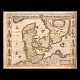 Landkarte über DänemarkHerausgegeben um 1676Masse: 42x54cm