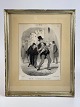 Druck / Lithographie aus den 1840er Jahren. Künstler Honoré Daumier aus der Serie Le Papas, ...