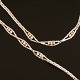 Set of 14 whitegold neck- and bracelet, 14kt whitegold with diamonds by Jos, 
Kahn, Copenhagen, 1957-90. Circa 1,0ct. Necklace L: 43cm. Bracelet: L 19cm