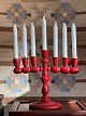 Schöner, schwedischer Weihnachtskerzenständer aus gedrechseltem Holz. Der Leuchter stammt aus ...