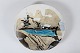 Jeppe 
Hagedorn-Olesen
Ceramic dish 
with abstract 
composition
in beige, 
black and blue 
...