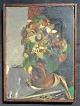 Gregersen, Emil (1921 - 1993) Dänemark: Blumen. Öl auf Leinwand. Unterzeichnet. Verso signiert. ...