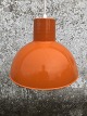 Orangefarbene Deckenlampe von J. Sommer Aps, Dänemark 1960er Jahre. Durchmesser ca. 29cm. Einige ...