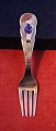 Märchen dänisch 
Kinderbesteck 
Taufbesteck aus 
Sterling Silber 
925 mit Ole 
Luköje aus 
Emaille. ...