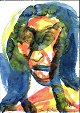 Gislason, Jon 
(1955): Mann. 
Aquarell auf 
Papier. 
Signiert: Jon 
Gislason 98. 34 
x 24 cm.
Ohne ...