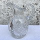 Kristallkrug, mit hohem Henkel und geschliffenem Glas, 20cm hoch, 16cm breit *guter Zustand*