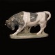 Royal Copenhagen bull. #1195. 2nd quality. H: 22cm. L: 38cm