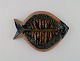 Gabi 
Citron-Tengborg.
 Own workshop, 
Lund. Unique 
wall plaque in 
glazed 
stoneware 
shaped like a 
...