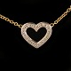 Ole Lynggaard Copenhagen Hearts Halskette aus 18kt GoldHalskette L: 43cm. Herz: 12x14mm