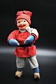 Old Santa boy 
from the 50s in 
fabric with 
face in painted 
cardboard, 
with clogs and 
flexible ...