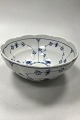 Royal Copenhagen Blue Fluted Plain Salad Bowl No. 191
