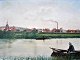 Dänischer Künstler (20. Jahrhundert) Ein Fischer in der Nähe von Horsens. Signiert.: Aussing ...