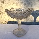 Tortenständer, Pressglas mit Sternmuster, 21,5 cm Durchmesser, 21,5 cm hoch * Guter Zustand *