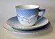 Bing &amp; 
Gr&ouml;ndahl, 
M&ouml;wenservice, 
Tasse, 
Untertasse und 
Beilagenteller, 
Kopenhagen, ...