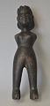 Barocke Holzfigur einer nackten Frau, 17./18. Geschnitzte Eiche. Die Figur hat keine Arme. Auf ...