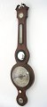 Antike englisches Rad Barometer von P. Gobbi & Son, Stroud. Mit 4 versilberte Scheiben und ...
