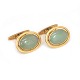 Pair of 14kt gold Hans Hansen cufflinks. Size: 17x23mm